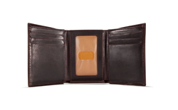 Portafoglio in pelle Carhartt - DARK BROWN TRIFOLD